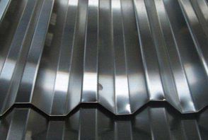 Corrugated aluminum sheet