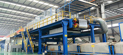 Color coating production line