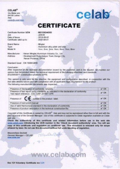 CE certificate